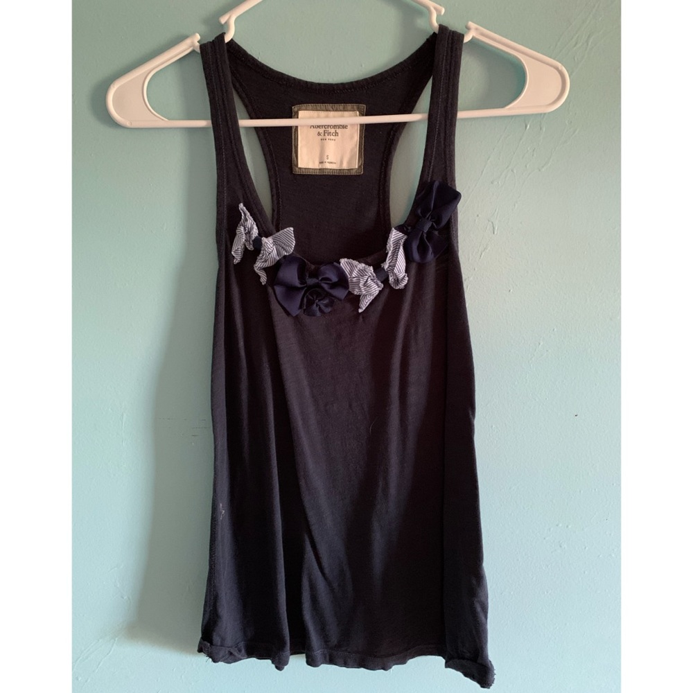 Abercrombie & Fitch Navy Blue Tank Top